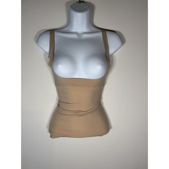 SPANX Open Bust Cami Tank Slimming Shapewear Camisole Intimate Layer Nude Small - Picture 2 of 6